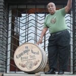 Jimmy Johnson Rolls Out rolls out the 6 millionth barrel at the Distillery in 2008