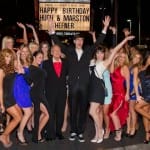 Hugh Hefner Marston Hefner Birthday Palms Casino and Resort with Playboy models