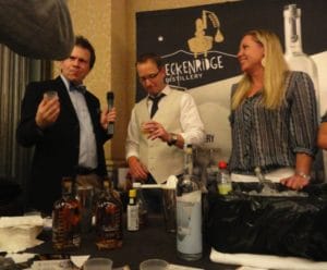Tom tastes Breckenridge Bourbon for the first time at Tales of the Cocktail 2011, yes this face means he is impressed
