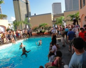Brugal Rum Pool Party at Tales of the Cocktail 2011, atop the Hotel Monteleone in New Orleans, LA