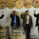 KDA President Eric Gregory and Barrel House Co-Founders Jeff Wiseman and Peter Wright join Wild Turkey Master Distiller Jimmy Russell in a celebratory toast during the announcement.(left to right): KDA President Eric Gregory and Barrel House Co-Founders Jeff Wiseman and Peter Wright join Wild Turkey Master Distiller Jimmy Russell in a celebratory toast during the announcement.