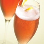 Champagne and Pink Cocktail