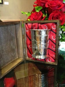Each Silver Mint Julep cup will be individually numbered and presented in the signature Woodford Reserve casing made from the same wood as Woodford Reserve barrels