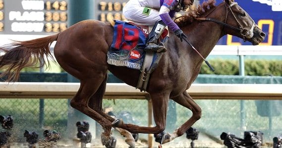 I'll Have Another, #19 with Jockey Mario Gutierrez wins Kentucky Derby 138