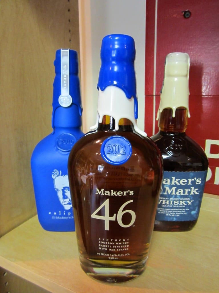 Maker's 46 UK National Championship Bottle, "Blue and White bottle" BourbonBlog