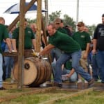 The “Bourbon Barrel Roll” otherwise known as the The Barrel Relay Championship at Kentucky Bourbon Festival