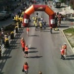 The Finish Line at Bourbon Chase near Triangle Park in Lexington, Kentucky