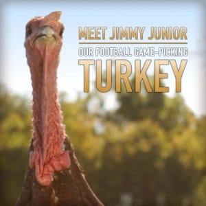 Jimmy Junior, Wild Turkey's Football Game-Picking Turkey
