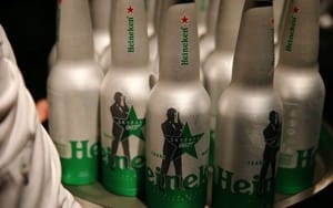 Heineken James Bond Skyfall themed Beer Bottles