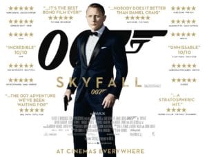 New Skyfall Movie Poster featuring Daniel Craig James Bond