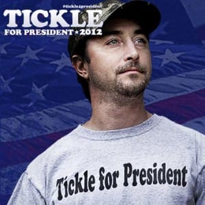 The "Tickle For President" Campaign became viral online pre-Moonshiners Season 2