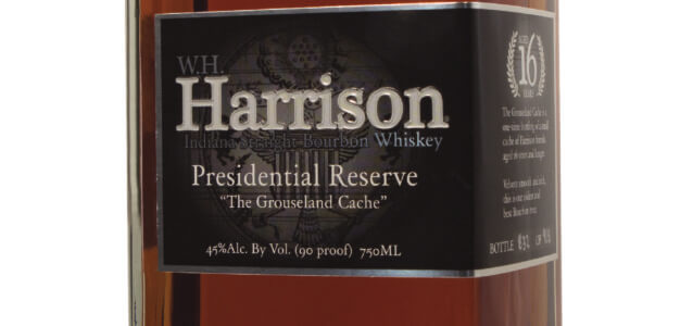 W. H. Harrison Presidential Reserve Bourbon "The Grouseland Cache"