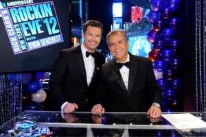Ryan Seacrest and Dick Clark for Dick Clark's New Years Rockin' Eve 2012