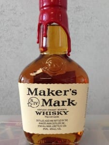 The new Makers Mark Bourbon Bottle bearing the label stating 42% ABV at 84 proof