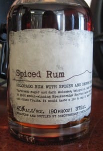 Breckenridge Distillery Spiced Rum