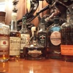 Bourbon whiskey Bottles