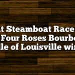 Great Steamboat Race 2011 with Four Roses Bourbon as Belle of Louisville wins!