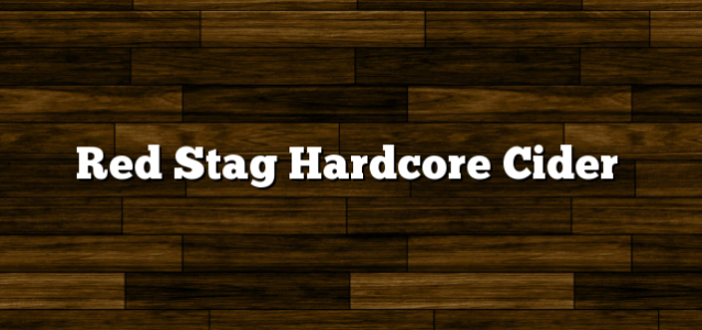 Red Stag Hardcore Cider
