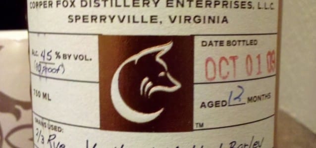Copperfox Rye Whisky Review and podcast with Rick Wasmund