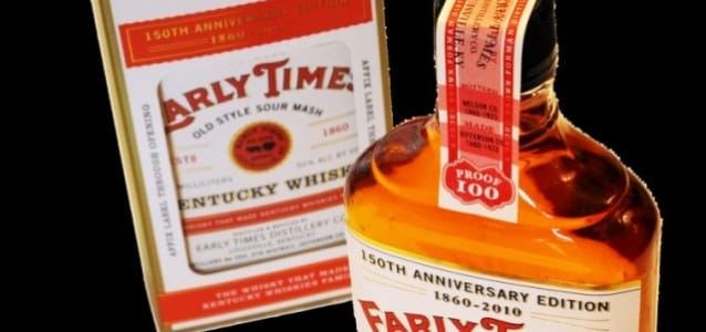 Early Times Kentucky Whisky Limited Edition Bottle for 150th Anniversary at 100 Proof
