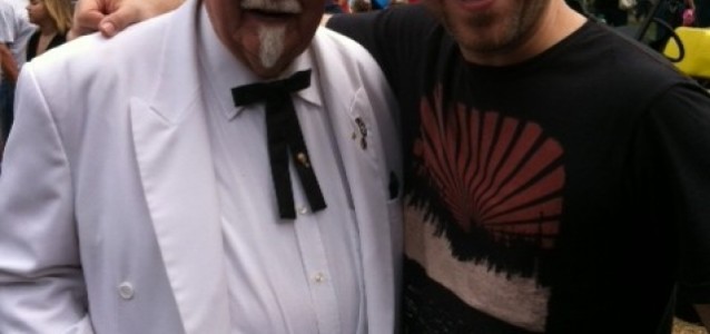 Meeting Colonel Sanders at Kentucky State BBQ Festival 2012