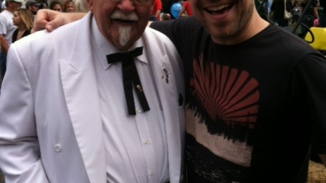 Meeting Colonel Sanders at Kentucky State BBQ Festival 2012