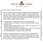 Hotel Tango Distillery Covid19
