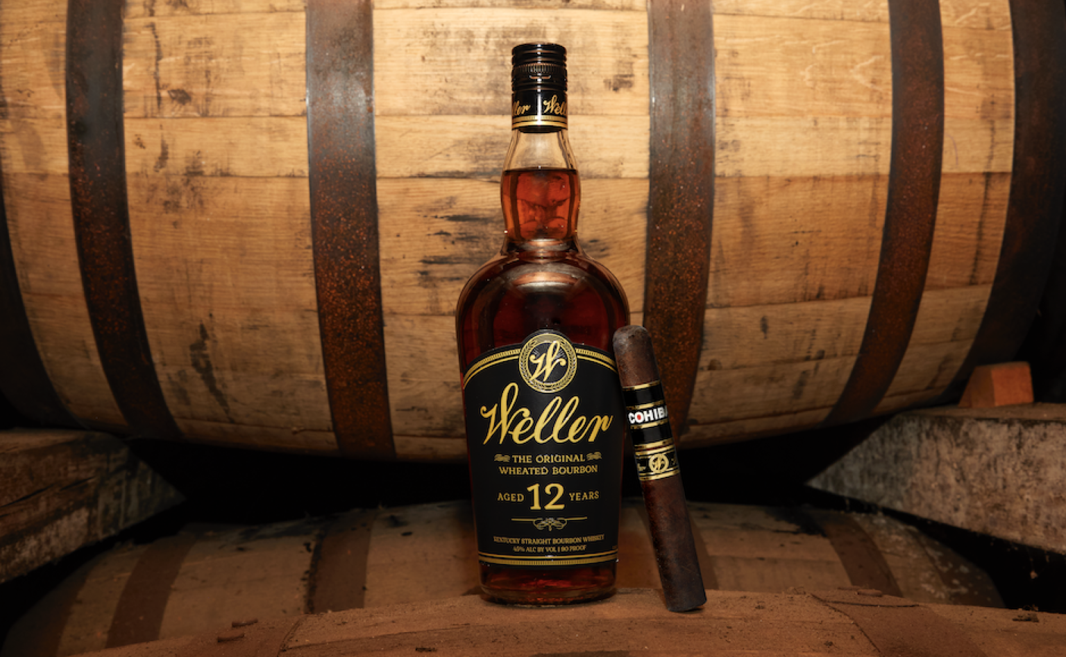Weller by Cohiba Cigar Blended to Compliment Weller Bourbon Whiskey