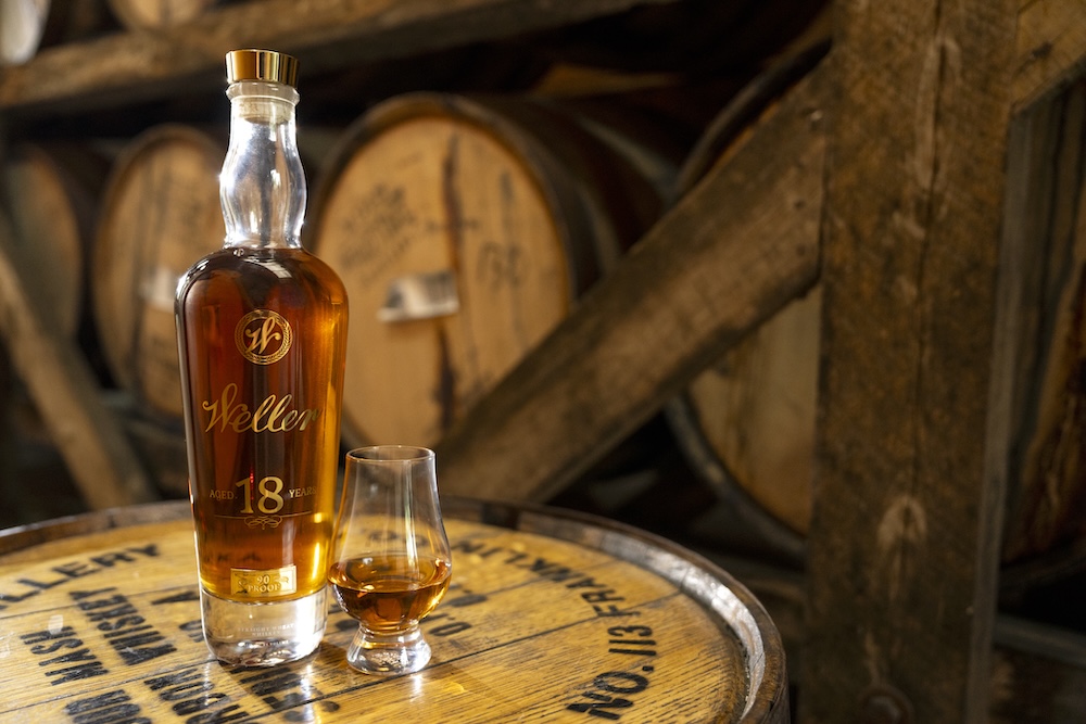 Weller 18 year old bourbon travel retail