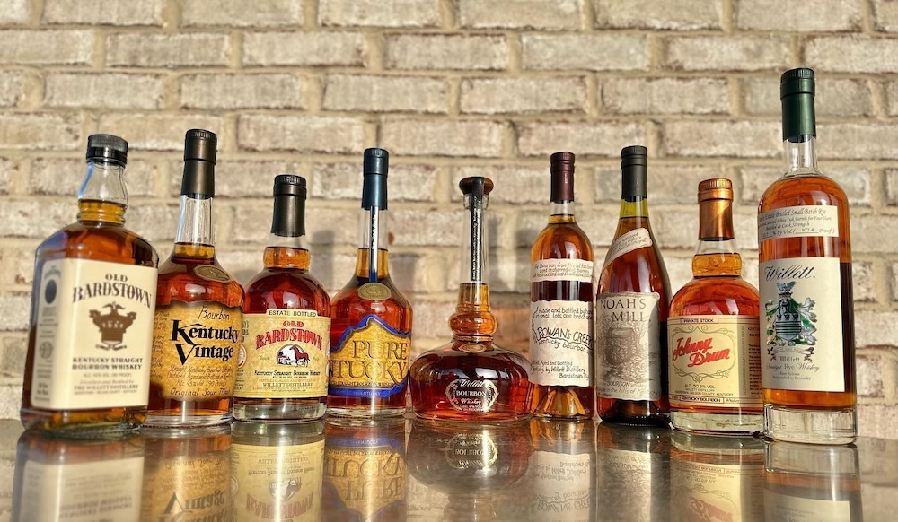 Willett Distillery Bourbon whiskeys
