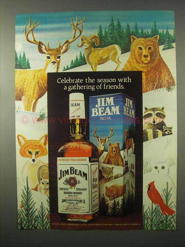 Jim Beam Vintage Ad 1980